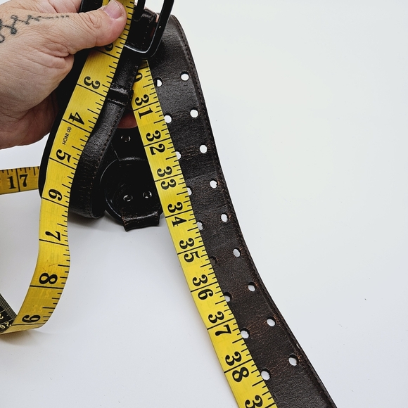 JACOB CONNEXION | genuine leather double-prong buckle belt S - Picture 8 of 8